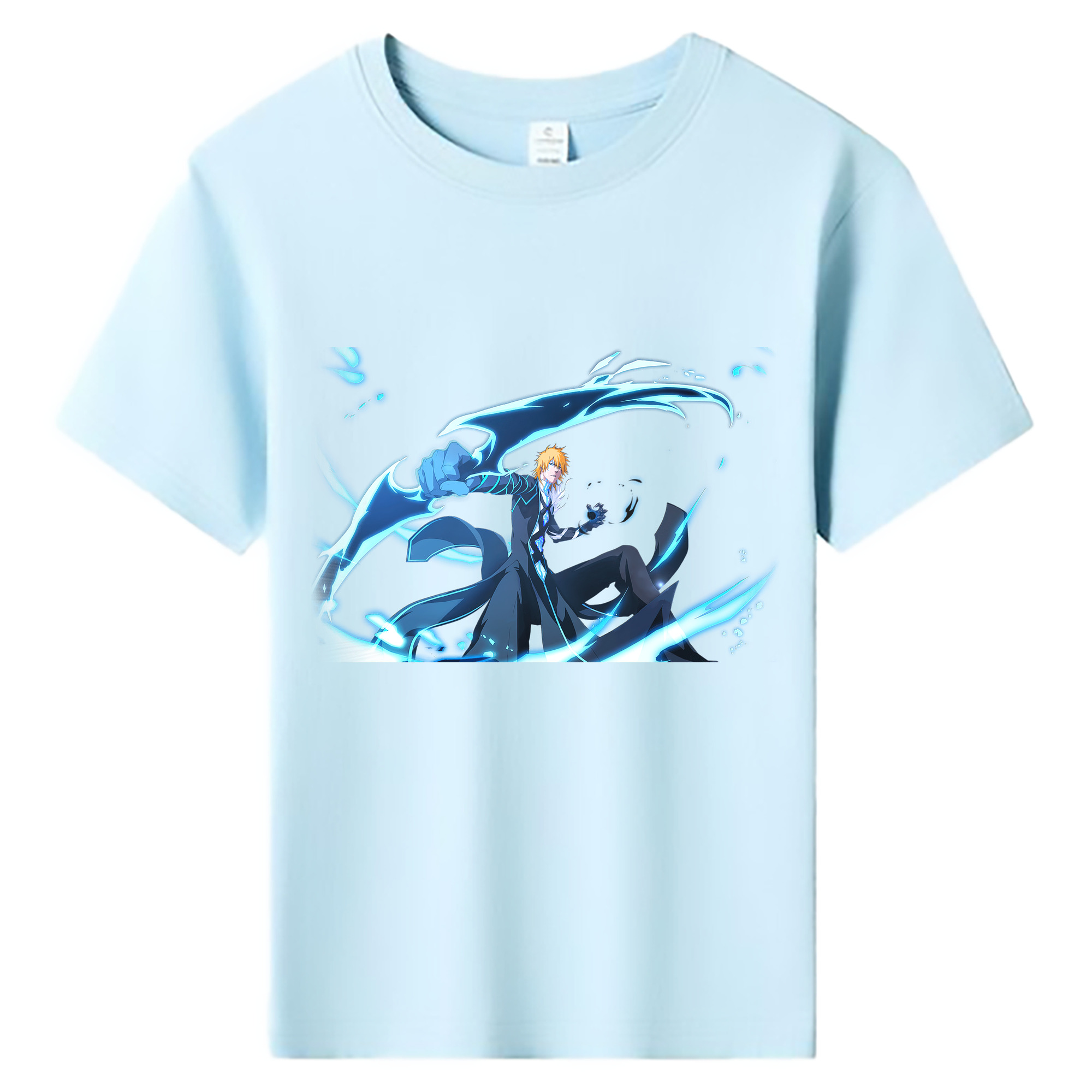 （画像用） ブリーチ 黒崎一護（くろさき いちご）BLEACH Kurosaki Ichigo 綿100％キッズTシャツ（フロントプリント）